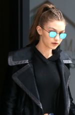 GIGI HADID Leaves Her Apartment in New York 12/08/2016 