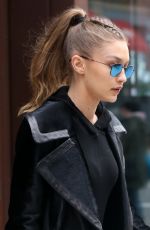 GIGI HADID Leaves Her Apartment in New York 12/08/2016 