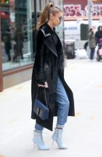 GIGI HADID Leaves Her Apartment in New York 12/08/2016 