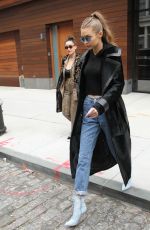 GIGI HADID Leaves Her Apartment in New York 12/08/2016 