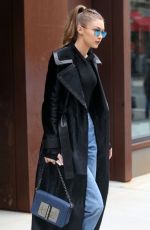 GIGI HADID Leaves Her Apartment in New York 12/08/2016 