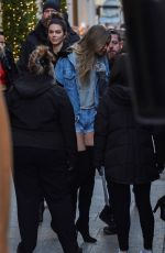 GIGI HADID Leaves Her Hotel in Paris 11/29/2016