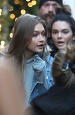 GIGI HADID Leaves Her Hotel in Paris 11/29/2016