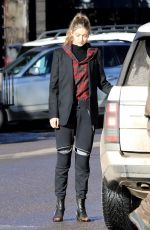 GIGI HADID Out and About in Aspen 12/30/2016