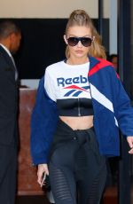 GIGI HADID Out and About in New York 12/07/2016