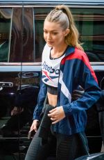 GIGI HADID Out and About in New York 12/07/2016