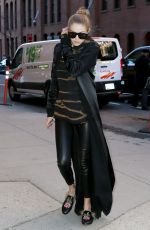 GIGI HADID Out and About in New York 12/09/2016