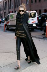 GIGI HADID Out and About in New York 12/09/2016