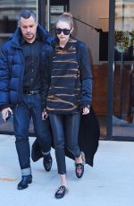 GIGI HADID Out and About in New York 12/09/2016