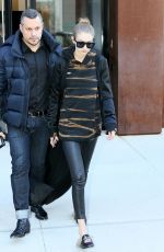 GIGI HADID Out and About in New York 12/09/2016