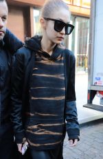 GIGI HADID Out and About in New York 12/09/2016