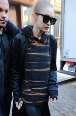 GIGI HADID Out and About in New York 12/09/2016