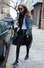GIGI HADID Out and About in New York 12/13/2016