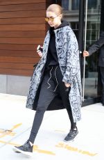 GIGI HADID Out and About in New York 12/13/2016