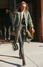 GIGI HADID Out and About in New York 12/14/2016