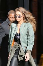 GIGI HADID Out and About in New York 12/14/2016