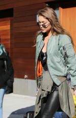 GIGI HADID Out and About in New York 12/14/2016