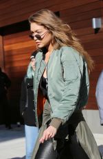 GIGI HADID Out and About in New York 12/14/2016