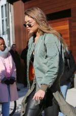 GIGI HADID Out and About in New York 12/14/2016