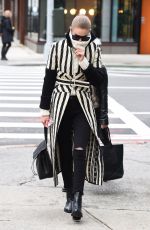 GIGI HADID Out in New York 12/12/2016
