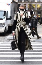 GIGI HADID Out in New York 12/12/2016