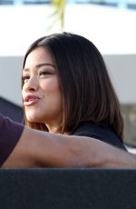 GINA RODRIGUEZ on the Set of Extra in Studio City 11/30/2016