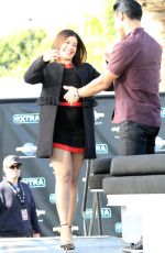 GINA RODRIGUEZ on the Set of Extra in Studio City 11/30/2016