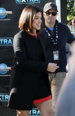 GINA RODRIGUEZ on the Set of Extra in Studio City 11/30/2016