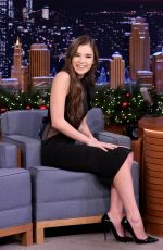 HAILEE STEINFELD at Tonight Show Starring Jimmy Fallon in New York 12/12/2016