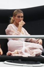 HAILEY BALDWIN at a Boat in Sydney 12/04/2016