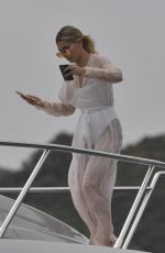 HAILEY BALDWIN at a Boat in Sydney 12/04/2016