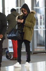 HAILEY BALDWIN at JFK Airport in New York 12/19/2016