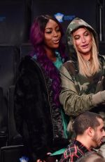 HAILEY BALDWIN at Nets
