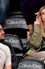 HAILEY BALDWIN at Nets