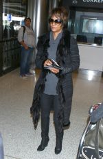 HALLE BERRY at Los Angeles International Airport 12/11/2016