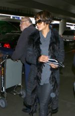 HALLE BERRY at Los Angeles International Airport 12/11/2016