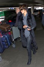 HALLE BERRY at Los Angeles International Airport 12/11/2016