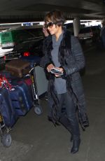 HALLE BERRY at Los Angeles International Airport 12/11/2016