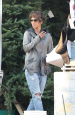 HALLE BERRY Shopping for a Christmas Tree in West Hollywood 12/05/2016