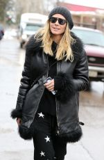 HEIDI KLUM Shopping in Aspen 12/22/2016