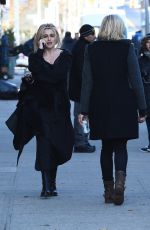 HELENA BONHAM CARTER on the Set of 