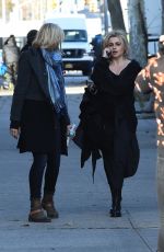 HELENA BONHAM CARTER on the Set of 