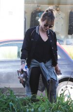 HILARY DUFF Arrives at a Gym in Studio City 12/28/2016