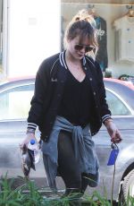 HILARY DUFF Arrives at a Gym in Studio City 12/28/2016