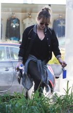 HILARY DUFF Arrives at a Gym in Studio City 12/28/2016