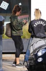 HILARY DUFF Arrives at a Gym in Studio City 12/28/2016
