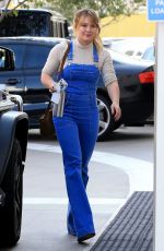 HILARY DUFF Arrives at Lancer Dermatology in Los Angeles 12/14/2016