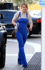 HILARY DUFF Arrives at Lancer Dermatology in Los Angeles 12/14/2016