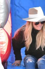 HILARY DUFF at Farmers Market in Studio City 12/18/2016