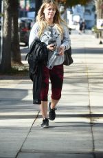 HILARY DUFF Heading to a Gym in Los Angeles 12/08/2016